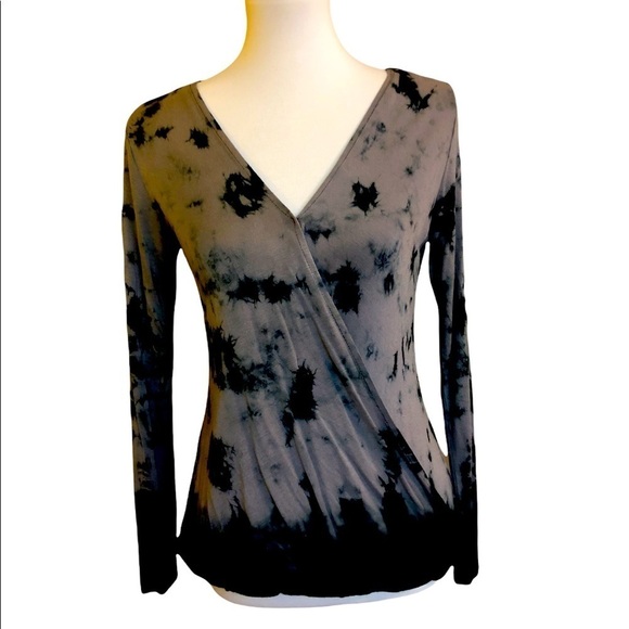 Tie Dye Cross-front Top by Rock & Republic - Picture 11 of 11